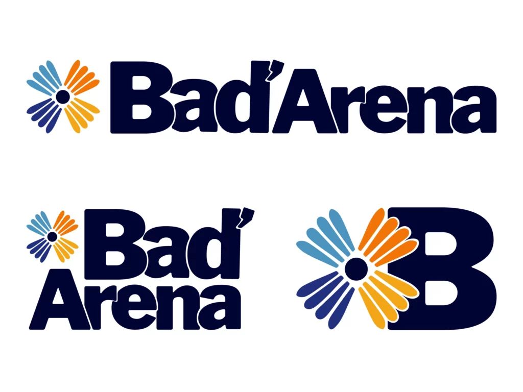 Création logo et déclinaisons BadArena – complexe sportif badminton – Enola Design